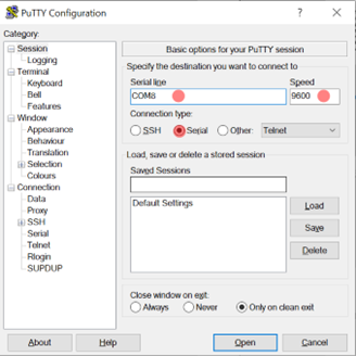 PuTTy Configuration