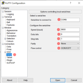 PuTTy Configuration 1